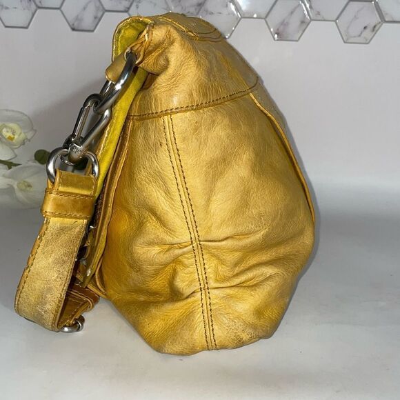 Vintage The Sak Antique Gold Yellow Shoulder/Crossbody Bag - Picture 4 of 7